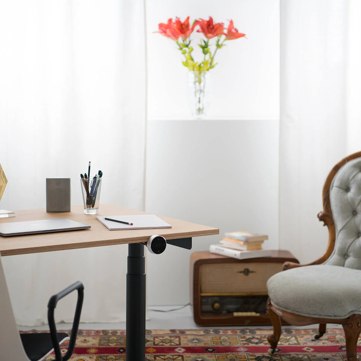 Eliot Original Black Tischplatte Eiche Multiplex 140x70cm - Image 3