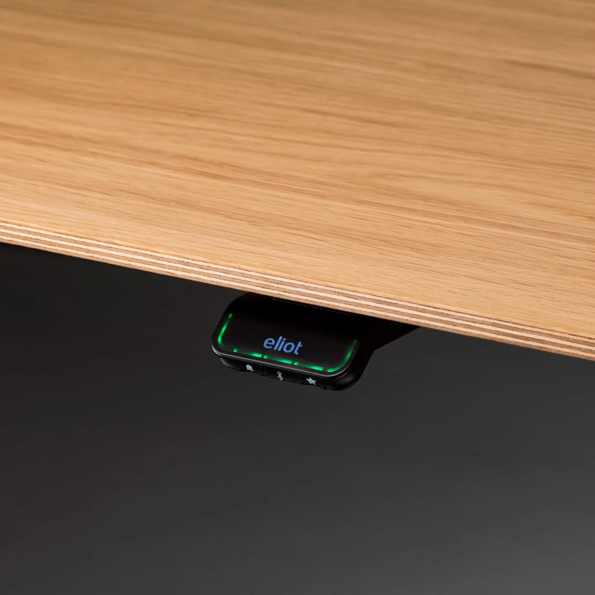 Eliot Lock Black Tischplatte Eiche Multiplex 160x79 - Image 9