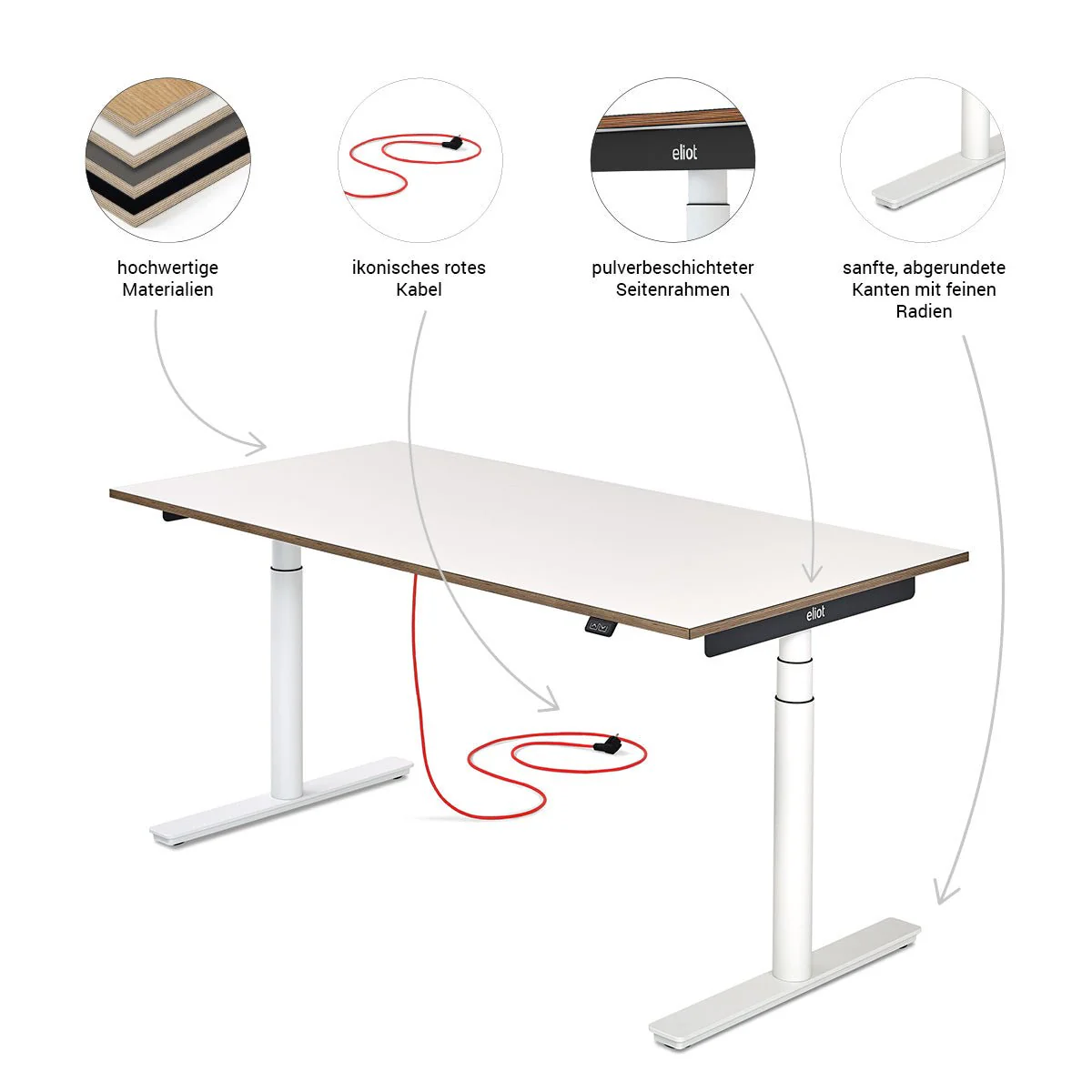 Tischgestell Eliot Original White - Image 4