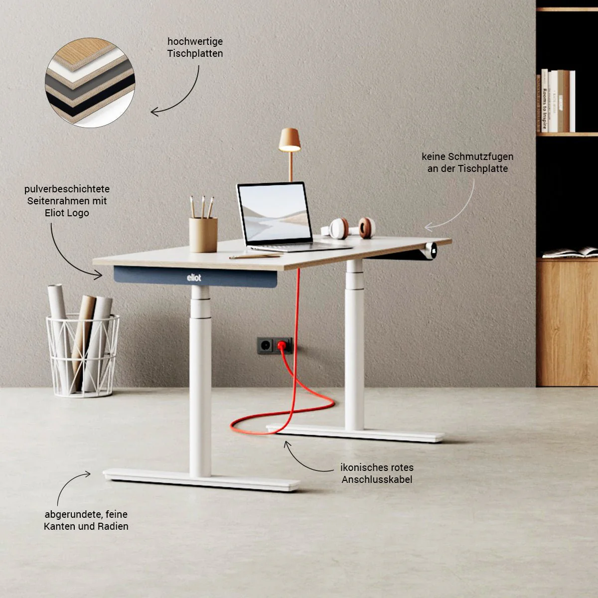 Tischgestell Eliot Original White - Image 8