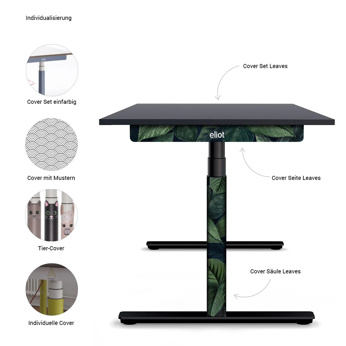 Eliot Original Black Tischplatte Soft Graphite 160x80cm - Image 5