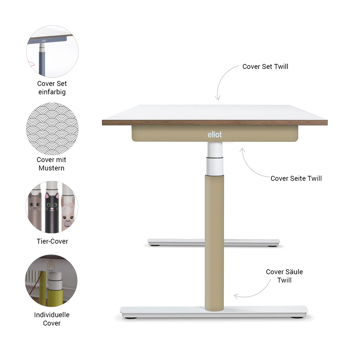 Tischgestell Eliot Original White - Image 13