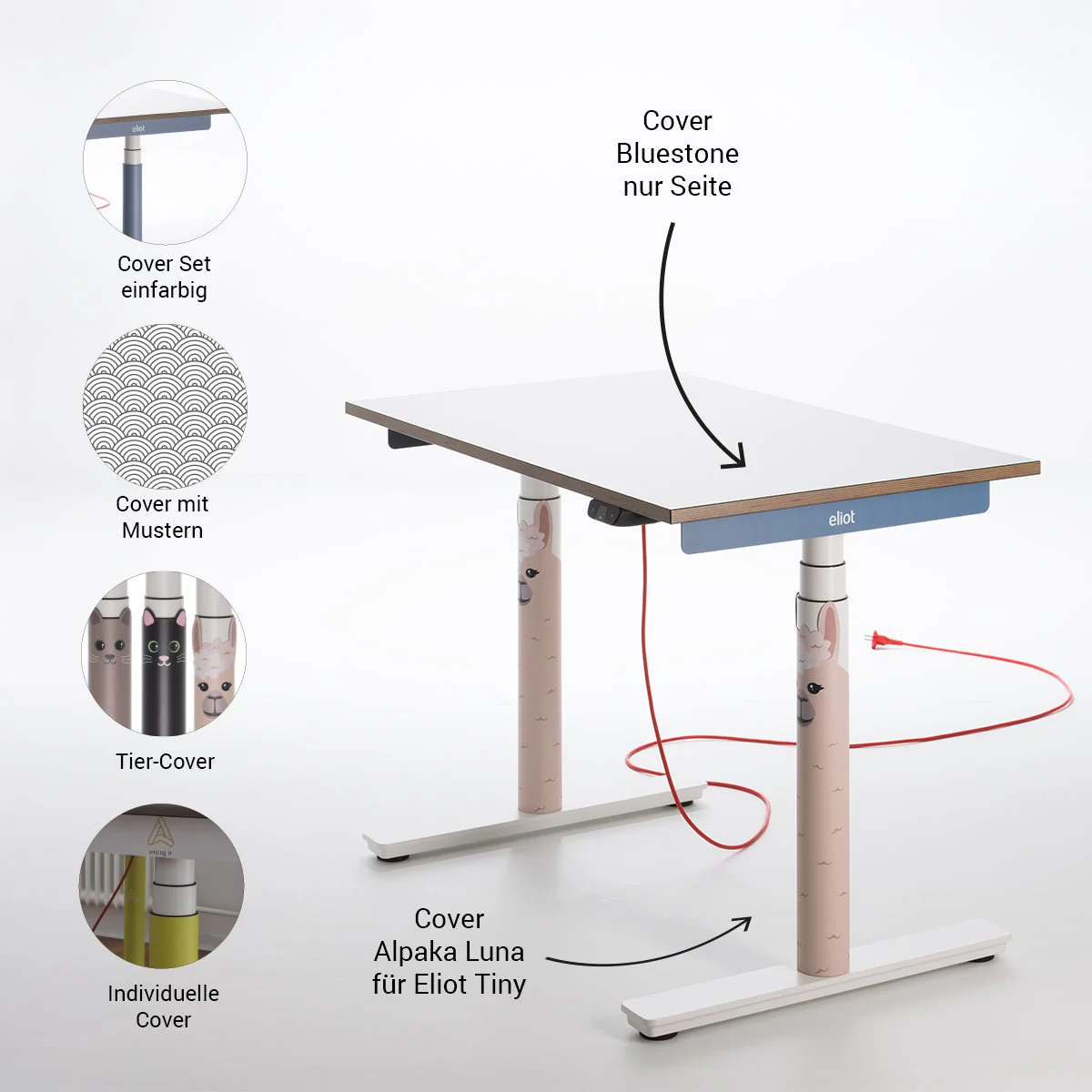 Eliot Tiny White Tischplatte Design White 100x60cm - Image 6