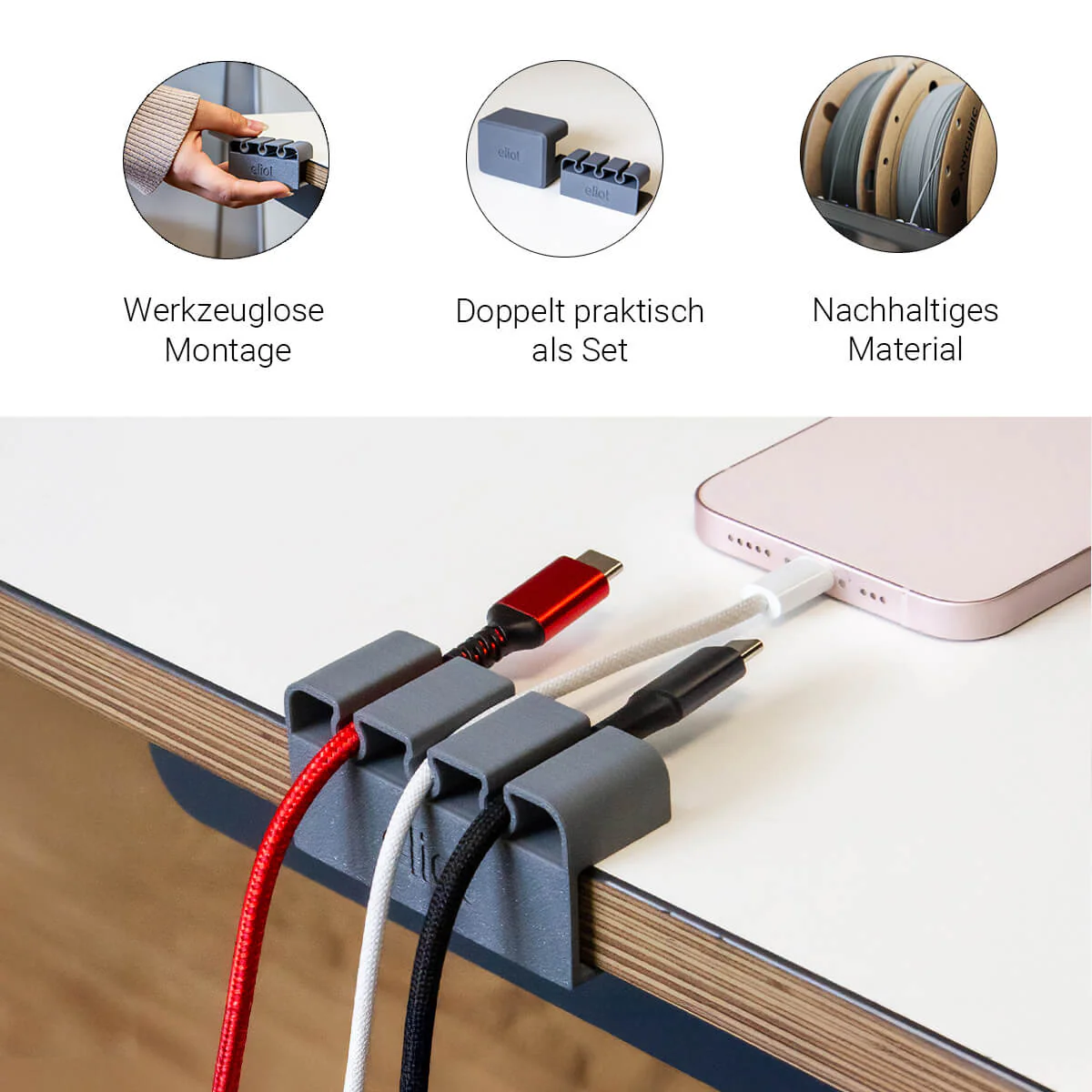 Kabelführung Cablefix Graphite - Image 3