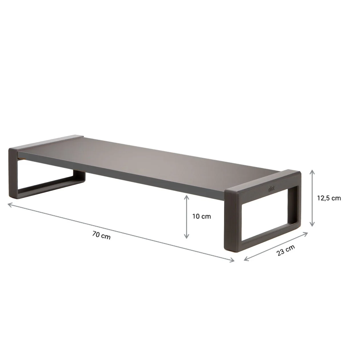 Schreibtischaufsatz Level Soft Graphite - Image 4