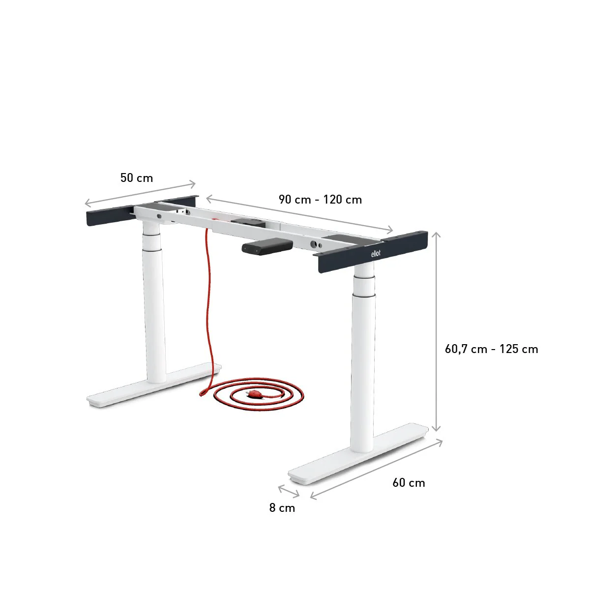 Tischgestell Eliot Tiny White - Image 3
